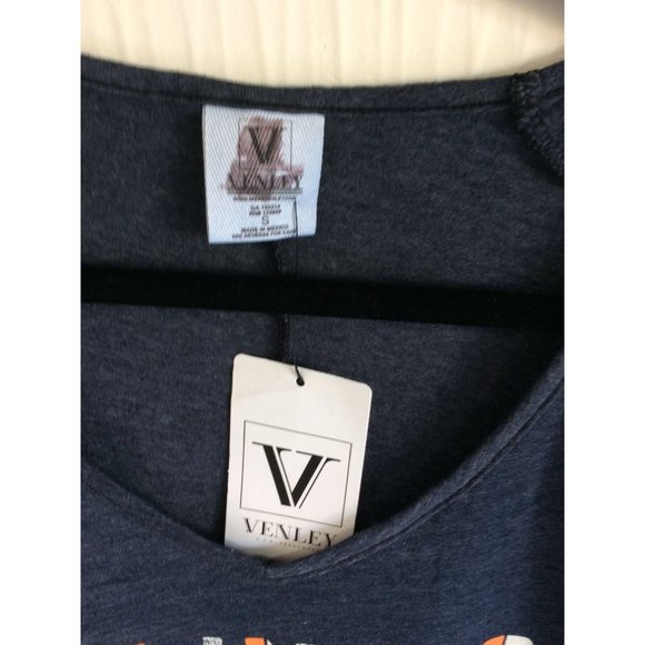 NWT University Of Illinois, Venley Tee Shirt, Size S, Vee Neck - Picture 3 of 8